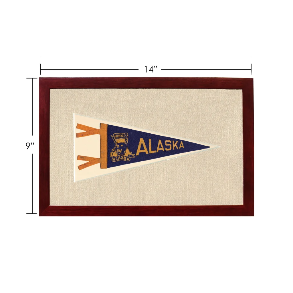 Vintage University of Alaska Pennant | Vintage Americana Sports Memorabilia | vintageantiquesgifts.com