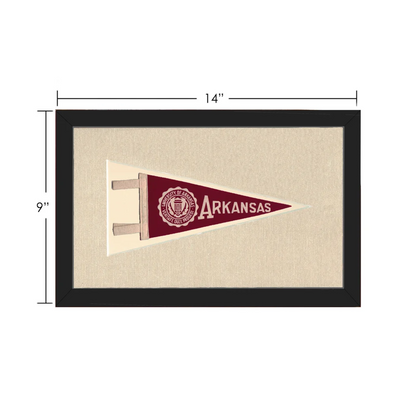 Vintage University of Arkansas Pennant | Vintage Collectible Sports Pennant | vintageantiquesgifts.com