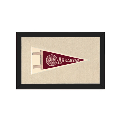 Vintage University of Arkansas Pennant | Americana Memories | vintageantiquesgifts.com