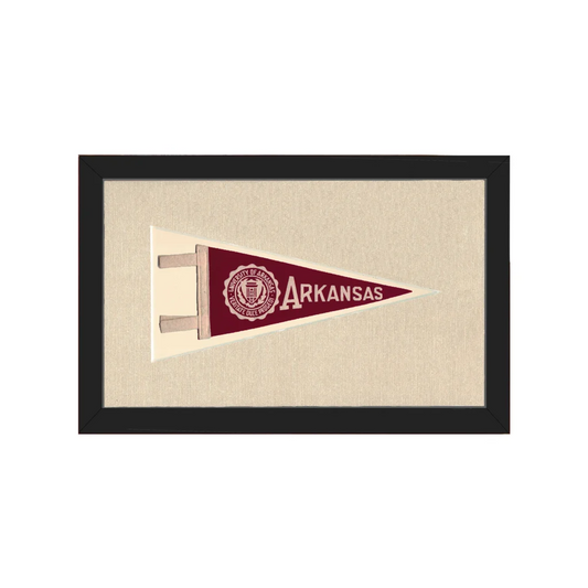 Vintage University of Arkansas Pennant | Americana Memories | vintageantiquesgifts.com
