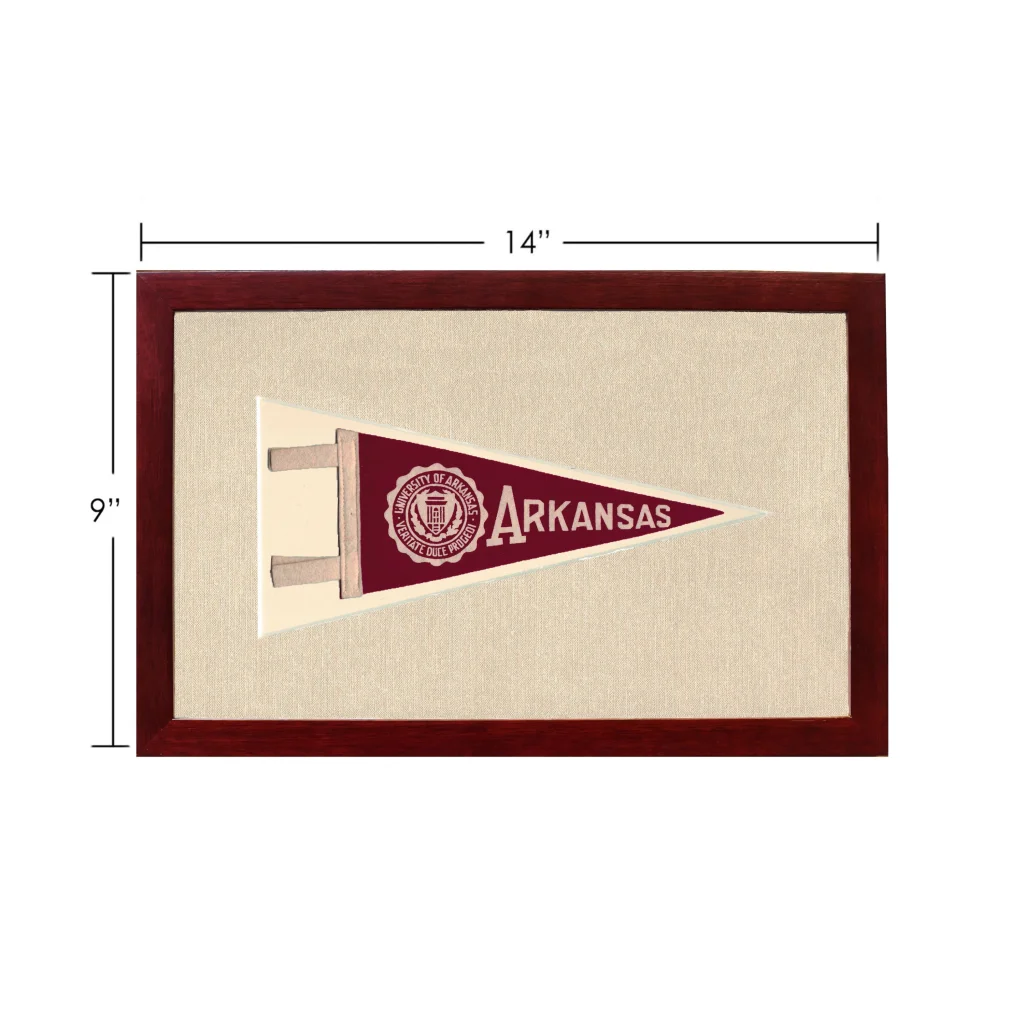 Vintage University of Arkansas Pennant | Vintage Americana Sports Memorabilia | vintageantiquesgifts.com