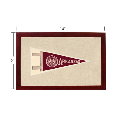 Vintage University of Arkansas Pennant | Vintage Americana Sports Memorabilia | vintageantiquesgifts.com