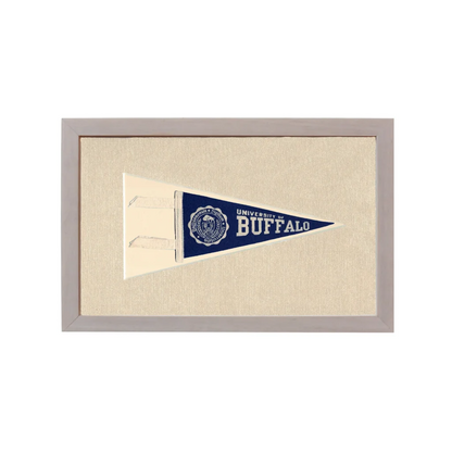 Vintage University of Buffalo Pennant | Rare Vintage Wool Felt Pennant Flag | vintageantiquesgifts.com