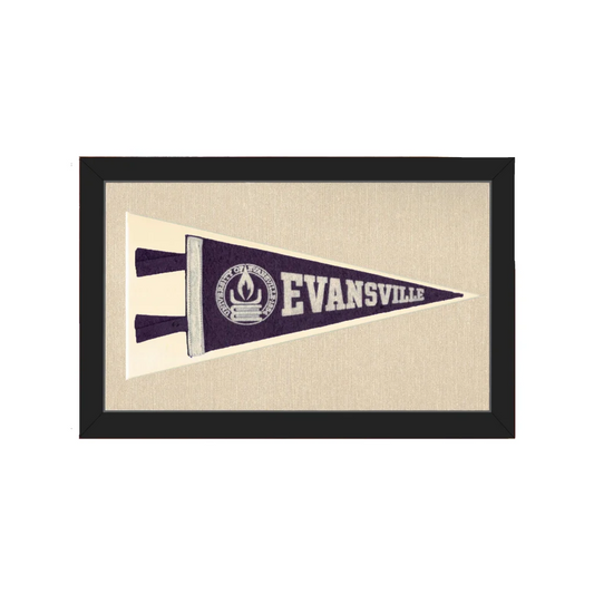 Vintage University of Evansville Pennant | Americana Memories | vintageantiquesgifts.com