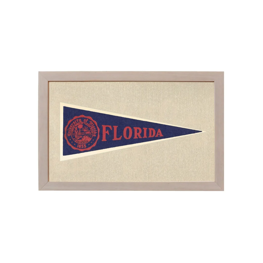 Vintage University of Florida Hormel Pennant | Rare Vintage Wool Felt Pennant Flag | vintageantiquesgifts.com