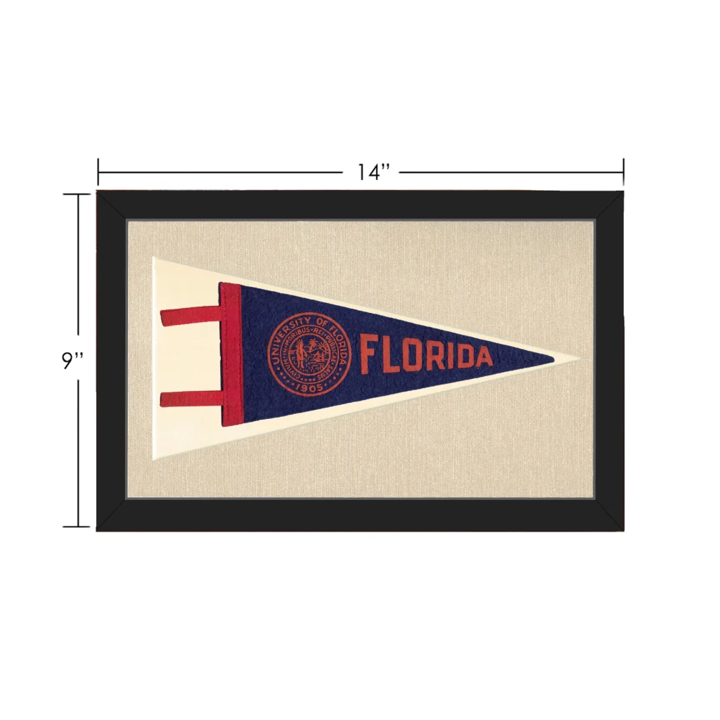 Vintage University of Florida Pennant | Vintage Collectible Sports Pennant | vintageantiquesgifts.com