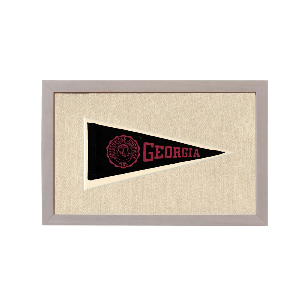 Vintage University of Georgia Pennant | Rare Vintage Wool Felt Pennant Flag | vintageantiquesgifts.com