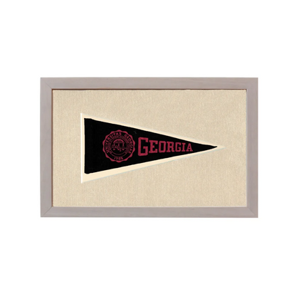 Vintage University of Georgia Pennant | Rare Vintage Wool Felt Pennant Flag | vintageantiquesgifts.com