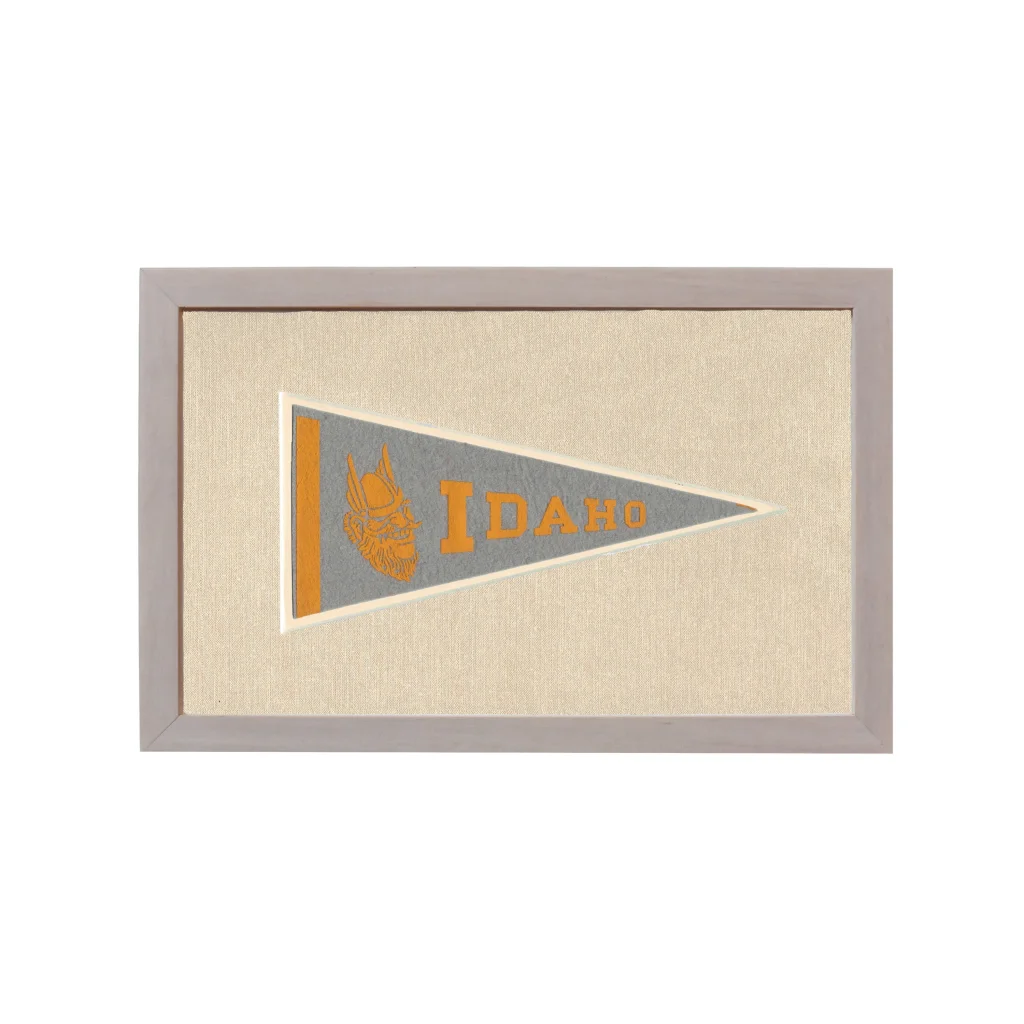 Vintage University of Idaho Pennant | Rare Vintage Wool Felt Pennant Flag | vintageantiquesgifts.com