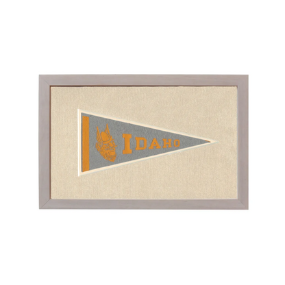 Vintage University of Idaho Pennant | Rare Vintage Wool Felt Pennant Flag | vintageantiquesgifts.com