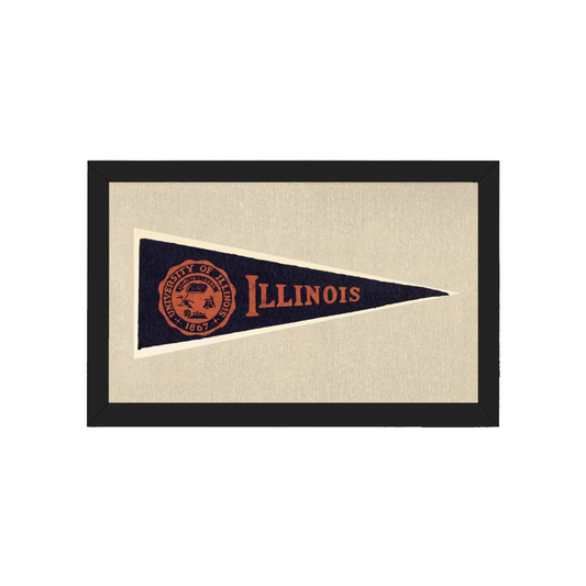 Vintage University of Illinois Hormel Pennant | Americana Memories | vintageantiquesgifts.com