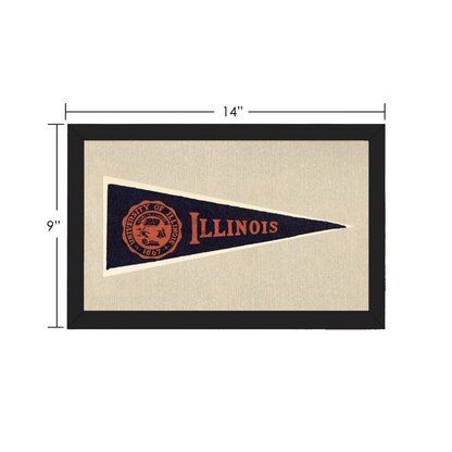 Vintage University of Illinois Hormel Pennant | Vintage Collectible Sports Pennant | vintageantiquesgifts.com