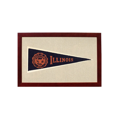 Vintage University of Illinois Hormel Pennant | Vintage Americana Sports Memorabilia | vintageantiquesgifts.com