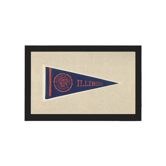 Vintage University of Illinois Pennant | Americana Memories | vintageantiquesgifts.com