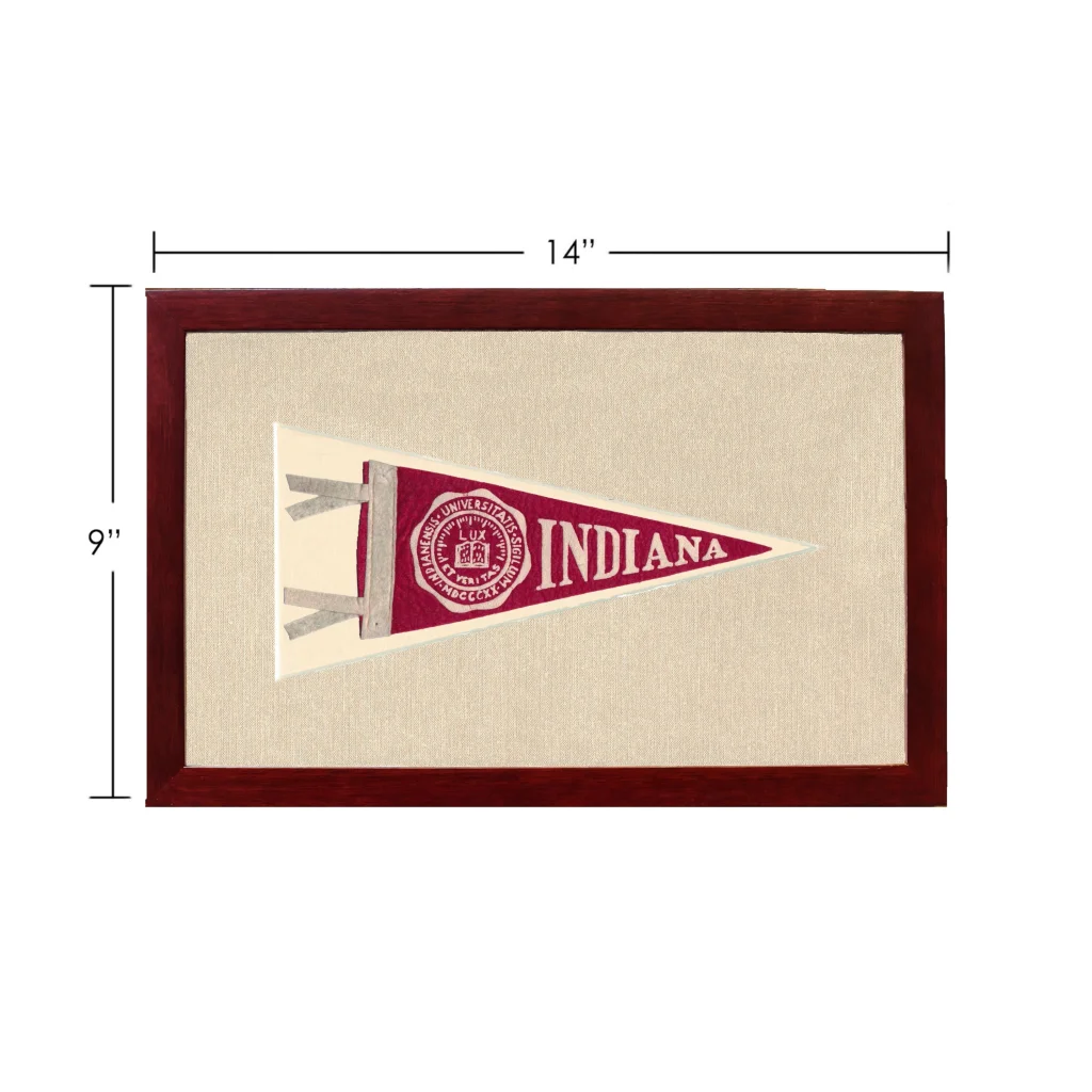 Vintage University of Indiana Pennant | Vintage Americana Sports Memorabilia | vintageantiquesgifts.com