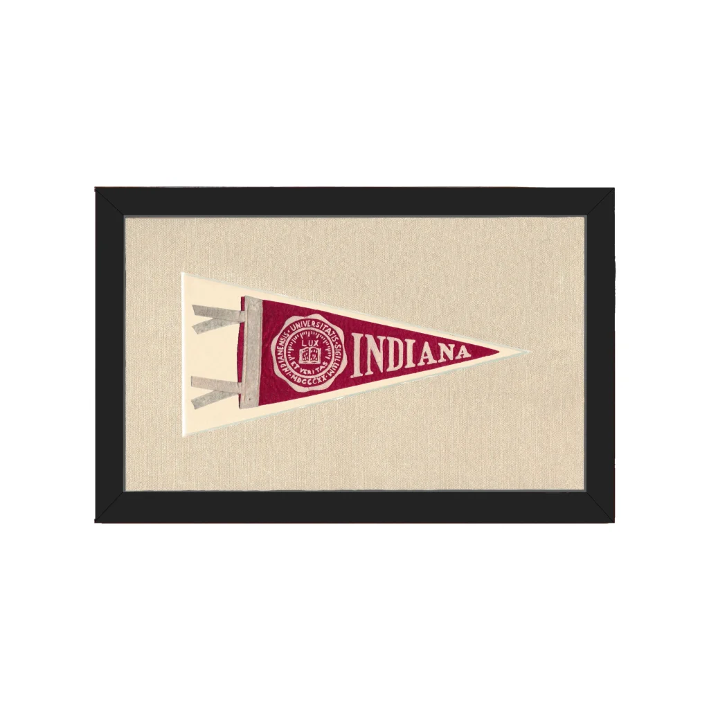 Vintage University of Indiana Pennant | Americana Memories | vintageantiquesgifts.com