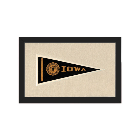 Vintage University of Iowa Pennant | Americana Memories | vintageantiquesgifts.com