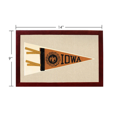 Vintage University of Iowa Pennant | Vintage Americana Sports Memorabilia | vintageantiquesgifts.com