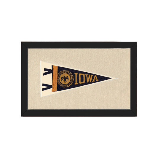 Vintage University of Iowa Pennant | Americana Memories | vintageantiquesgifts.com