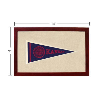 Vintage University of Kansas Pennant | Vintage Americana Sports Memorabilia | vintageantiquesgifts.com