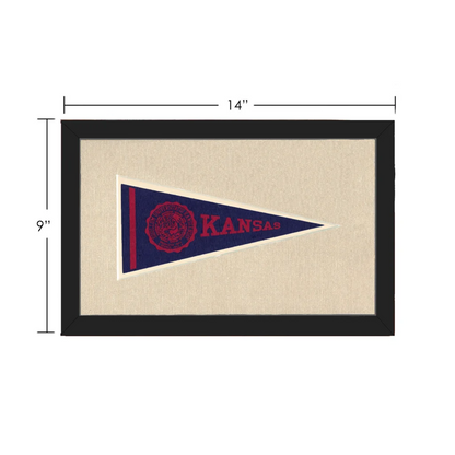 Vintage University of Kansas Pennant | Vintage Collectible Sports Pennant | vintageantiquesgifts.com