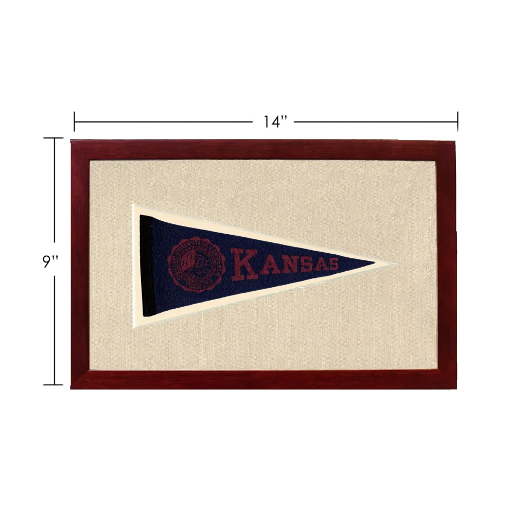 Vintage University of Kansas Pennant | Vintage Americana Sports Memorabilia | vintageantiquesgifts.com