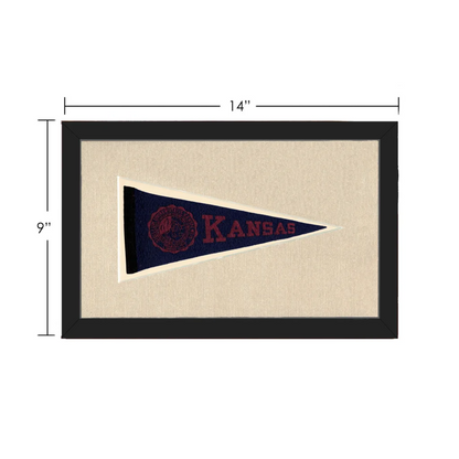Vintage University of Kansas Pennant | Vintage Collectible Sports Pennant | vintageantiquesgifts.com