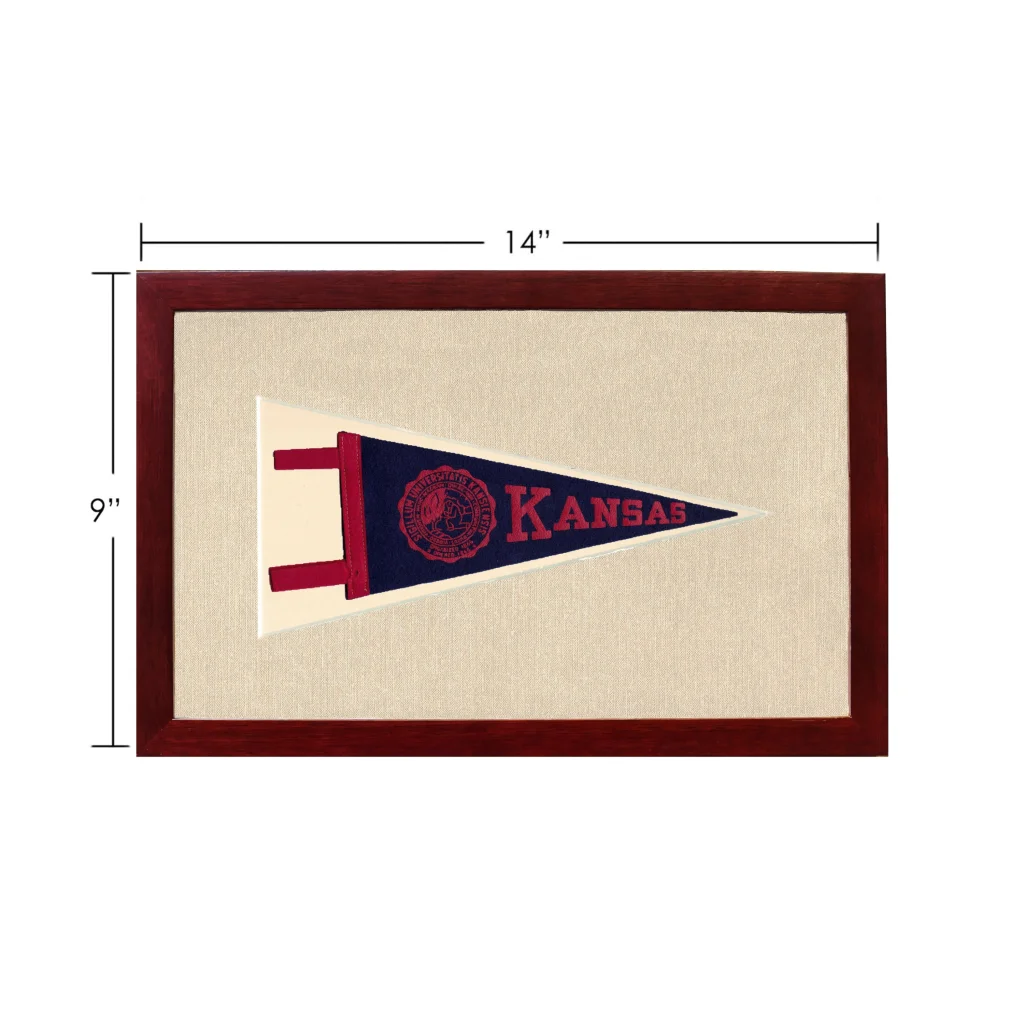 Vintage University of Kansas Pennant | Vintage Americana Sports Memorabilia | vintageantiquesgifts.com