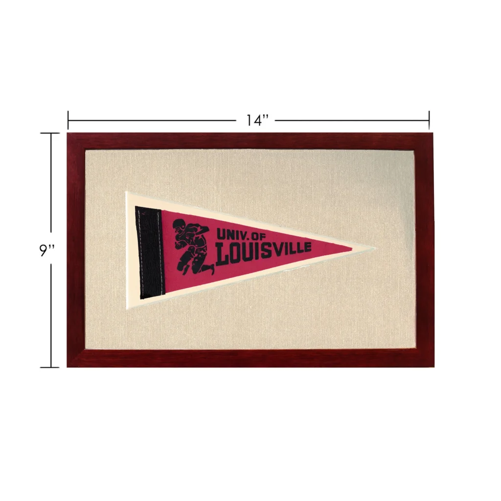 Vintage University of Louisville Pennant | Vintage Americana Sports Memorabilia | vintageantiquesgifts.com