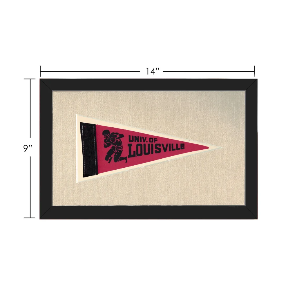 Vintage University of Louisville Pennant | Vintage Collectible Sports Pennant | vintageantiquesgifts.com