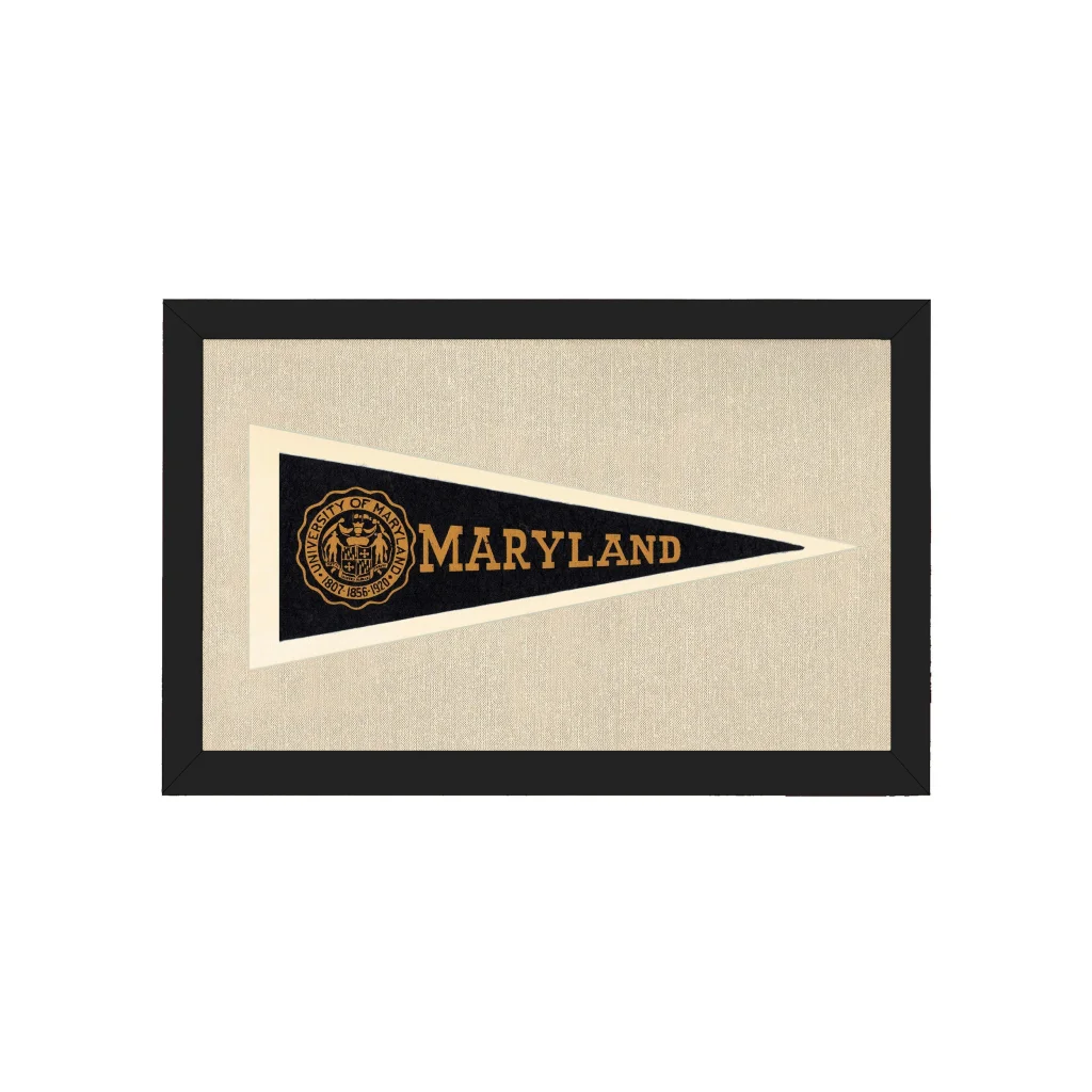 Vintage University of Maryland Pennant | Americana Memories | vintageantiquesgifts.com