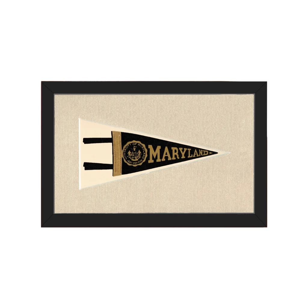 Vintage University of Maryland Pennant | Americana Memories | vintageantiquesgifts.com