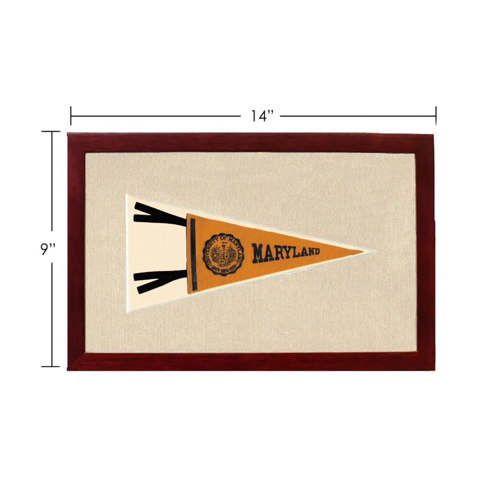 Vintage University of Maryland Pennant | Vintage Americana Sports Memorabilia | vintageantiquesgifts.com
