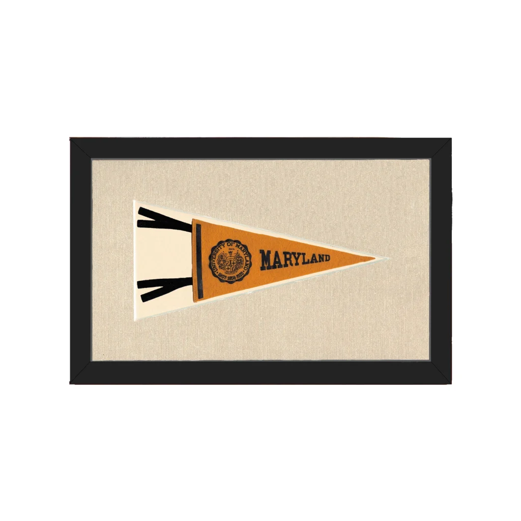 Vintage University of Maryland Pennant | Americana Memories | vintageantiquesgifts.com