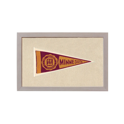 Vintage University of Minnesota Pennant | Rare Vintage Wool Felt Pennant Flag | vintageantiquesgifts.com