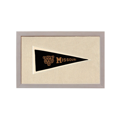Vintage University of Missouri Pennant | Rare Vintage Wool Felt Pennant Flag | vintageantiquesgifts.com