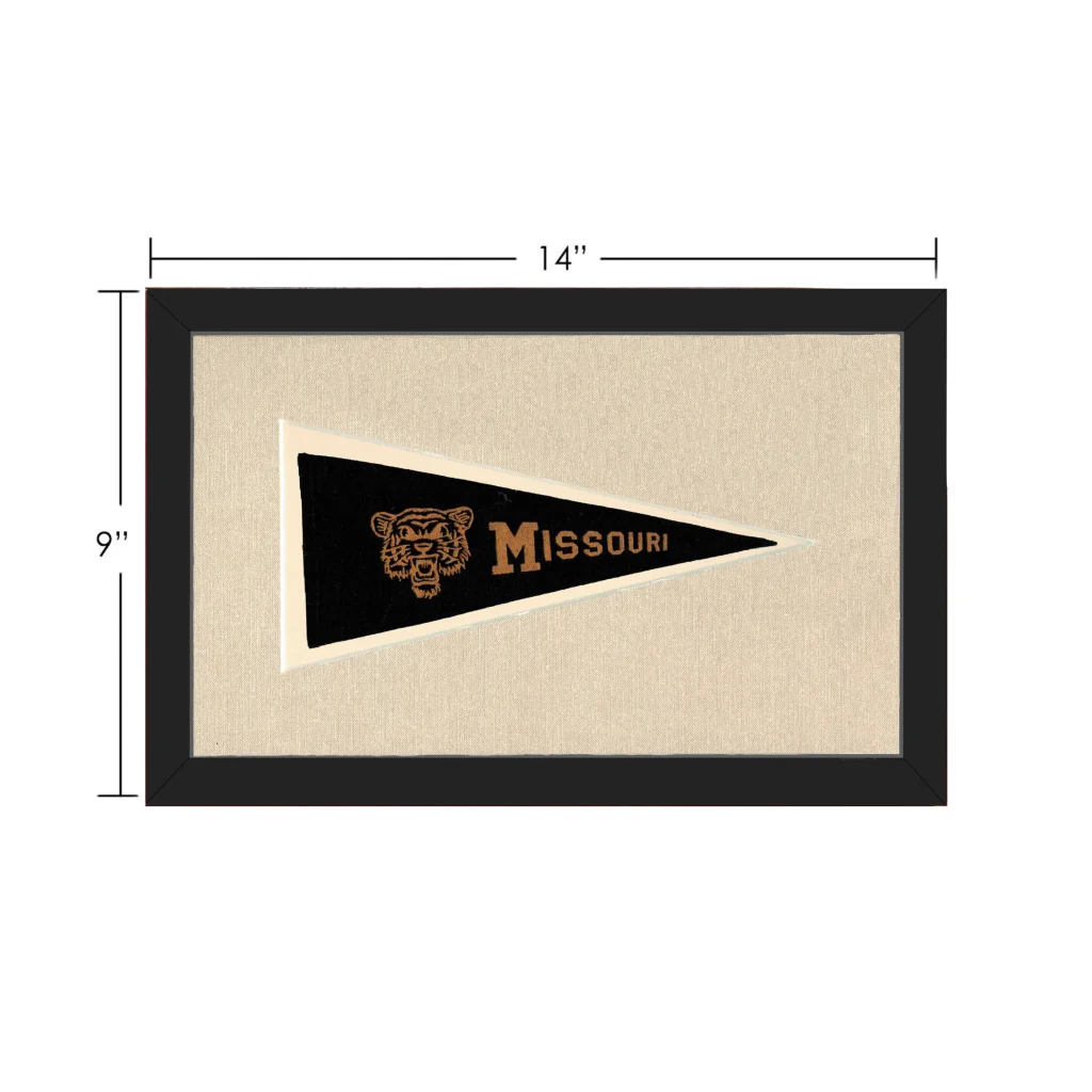 Vintage University of Missouri Pennant | Vintage Collectible Sports Pennant | vintageantiquesgifts.com