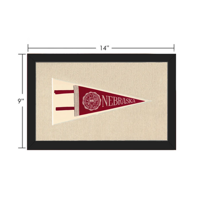 Vintage University of Nebraska Pennant | Vintage Collectible Sports Pennant | vintageantiquesgifts.com