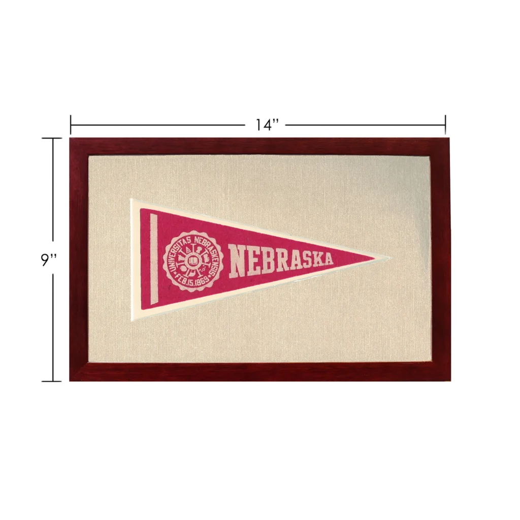 Vintage University of Nebraska Pennant | Vintage Americana Sports Memorabilia | vintageantiquesgifts.com