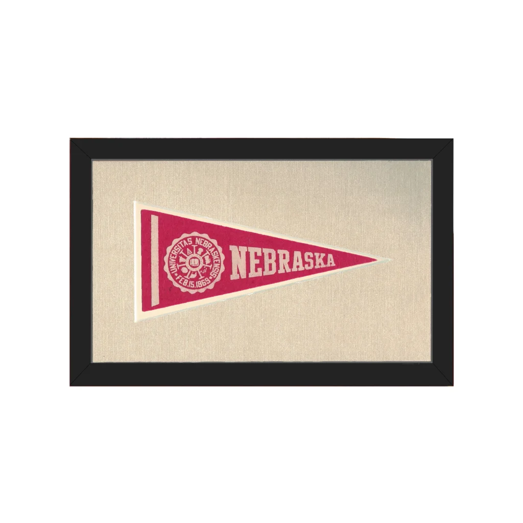 Vintage University of Nebraska Pennant | Americana Memories | vintageantiquesgifts.com