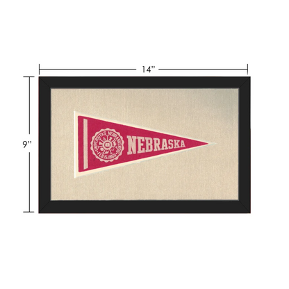 Vintage University of Nebraska Pennant | Vintage Collectible Sports Pennant | vintageantiquesgifts.com