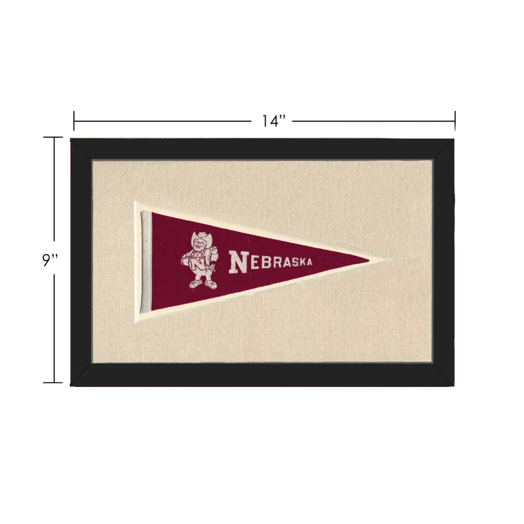Vintage University of Nebraska Pennant | Vintage Collectible Sports Pennant | vintageantiquesgifts.com