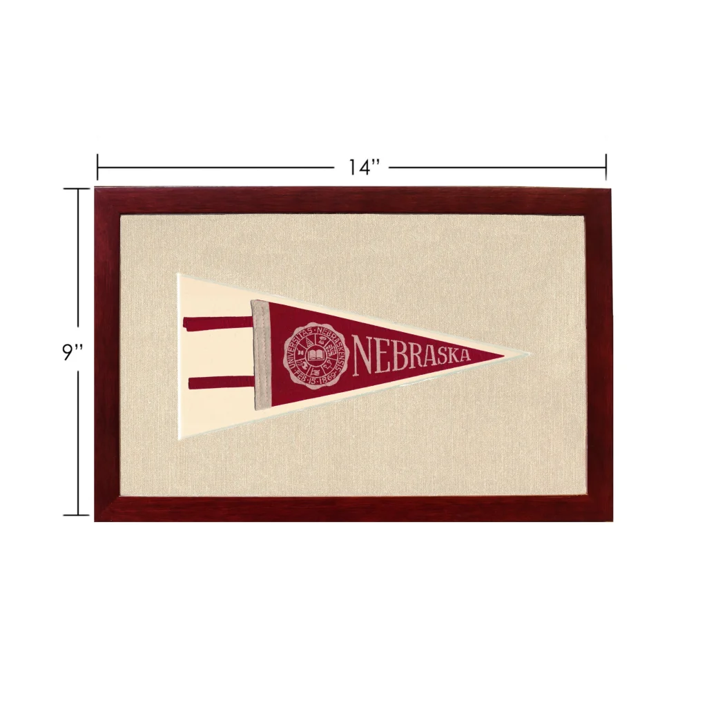Vintage University of Nebraska Pennant | Vintage Americana Sports Memorabilia | vintageantiquesgifts.com