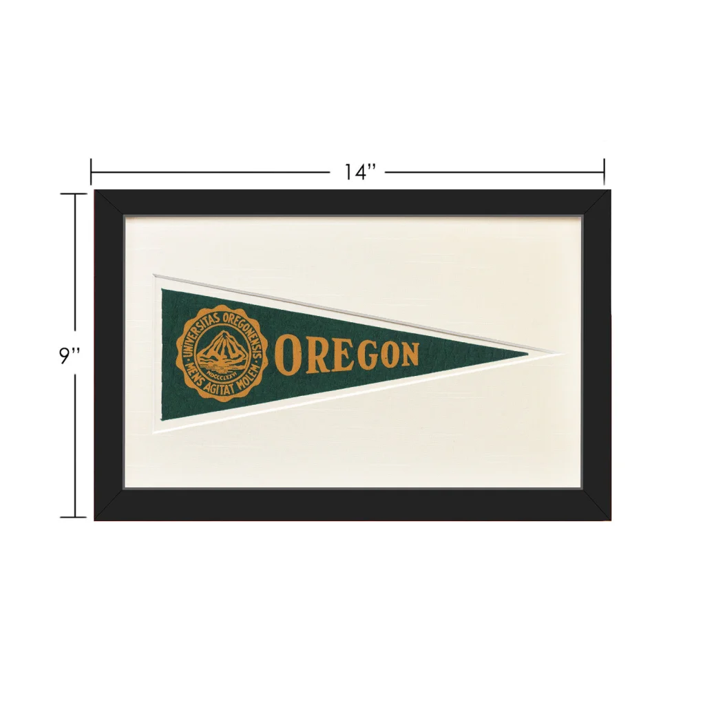 Vintage University of Oregon Hormel Pennant | Vintage Collectible Sports Pennant | vintageantiquesgifts.com