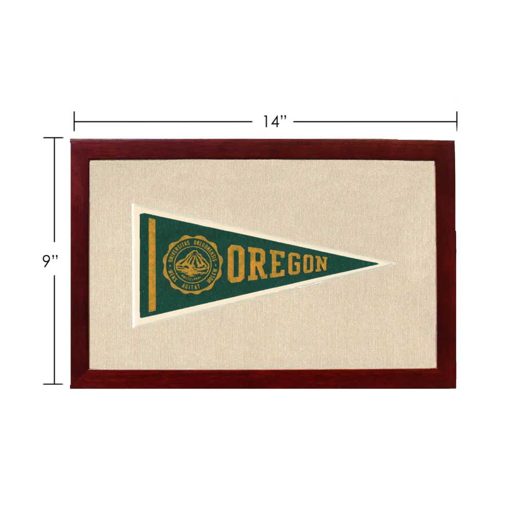 Vintage University of Oregon Pennant | Vintage Americana Sports Memorabilia | vintageantiquesgifts.com