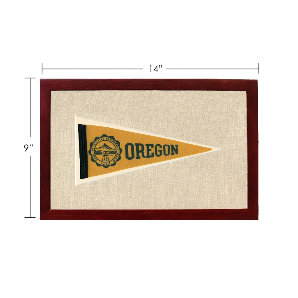 Vintage University of Oregon Pennant | Vintage Americana Sports Memorabilia | vintageantiquesgifts.com