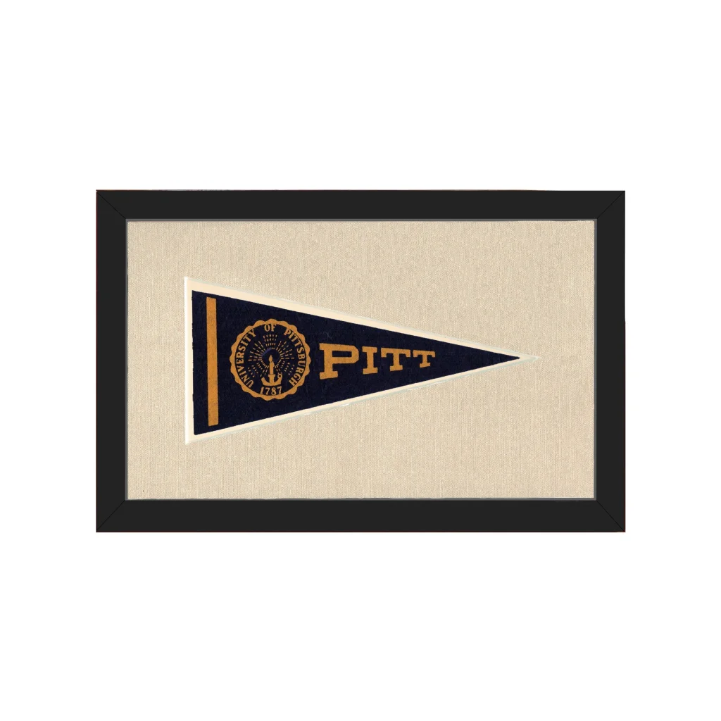 Vintage University of Pittsburgh Pennant | Americana Memories | vintageantiquesgifts.com