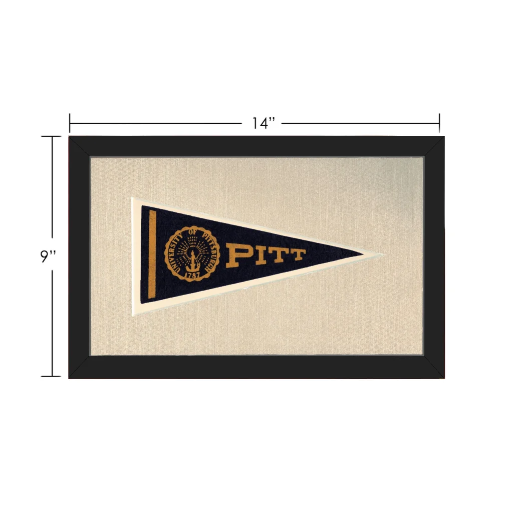 Vintage University of Pittsburgh Pennant | Vintage Collectible Sports Pennant | vintageantiquesgifts.com