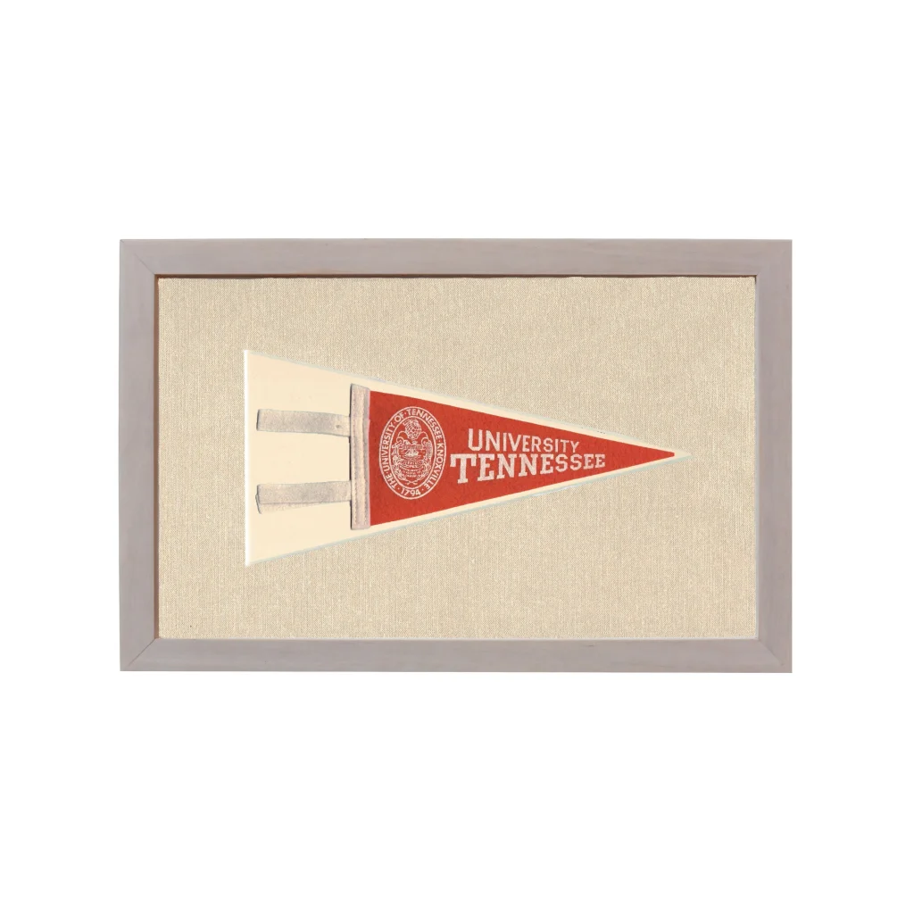 Vintage University of Tennessee Pennant | Rare Vintage Wool Felt Pennant Flag | vintageantiquesgifts.com