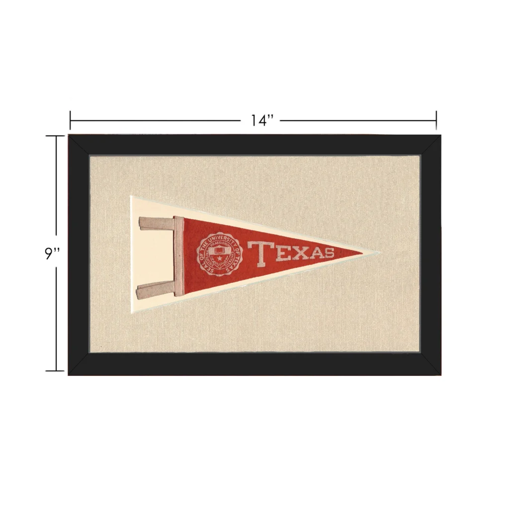 Vintage University of Texas Pennant | Vintage Collectible Sports Pennant | vintageantiquesgifts.com